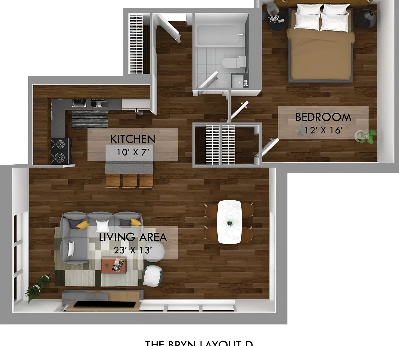 1 bed, 1.0 bath, 750 sqft, $2,548 — Photo 2