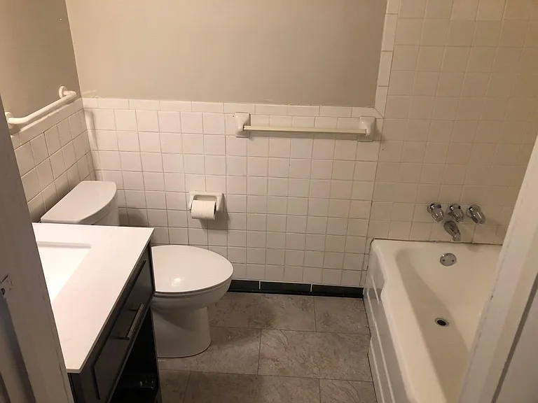 Newly renovated Bath with new fixtures and LVT