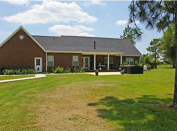 rear of home