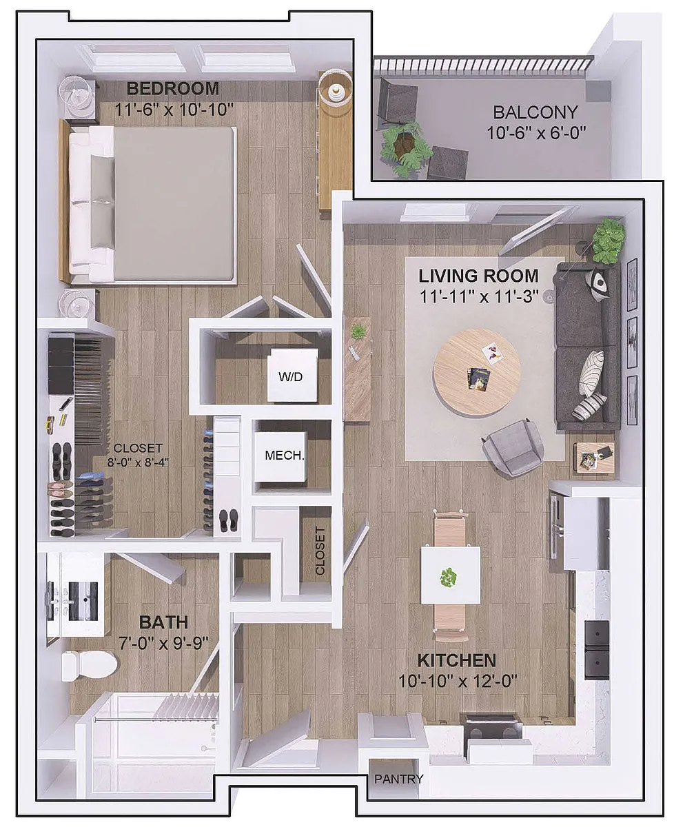 Floor plan 6A-1A