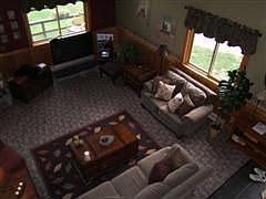 LIVING ROOM VIEW FROM ABOVE