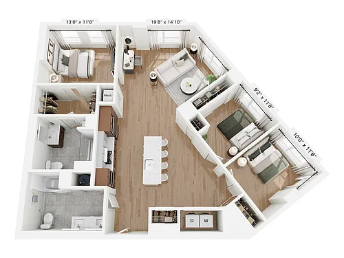 Floor plan C4H