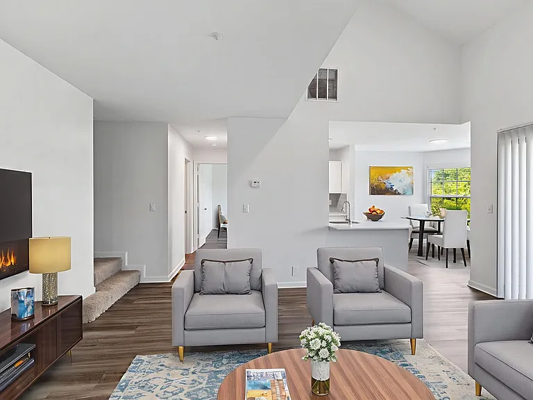 Modern finishes and spacious design create the perfect living area.