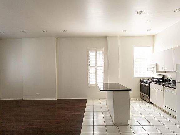 Large kitchen and living space.