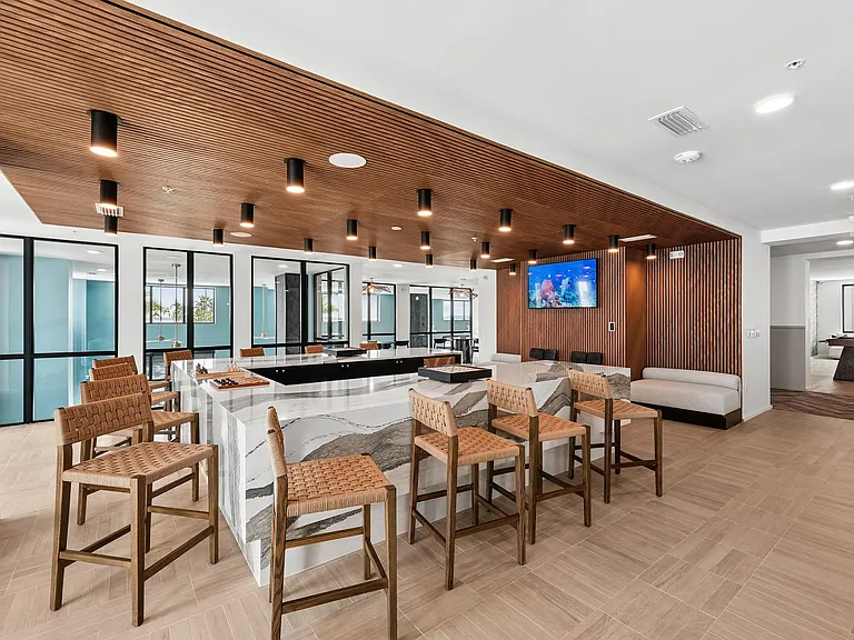 Social Lounge with Demonstration Kitchen
