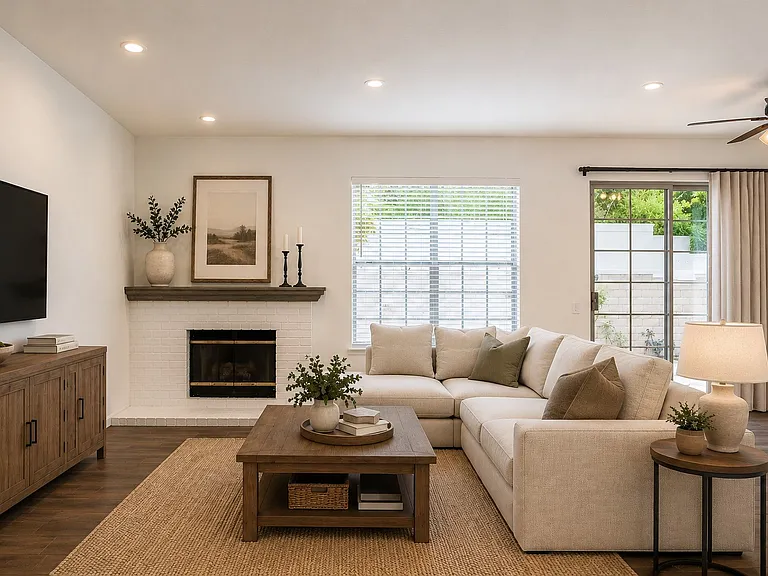 Living Room Virtually Staged