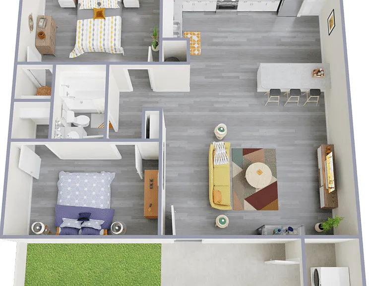 2 Bed Floorplan 2 Bed Floorplan