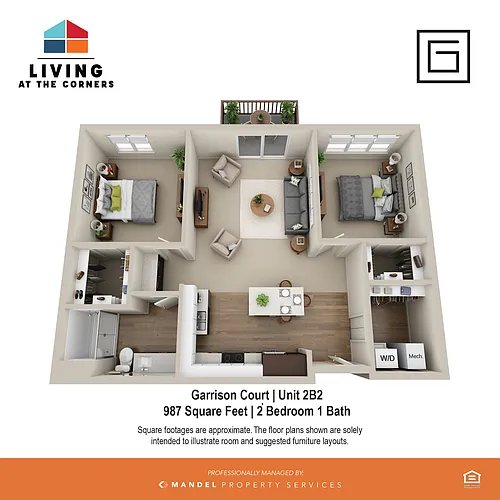 Floor plan 2B2