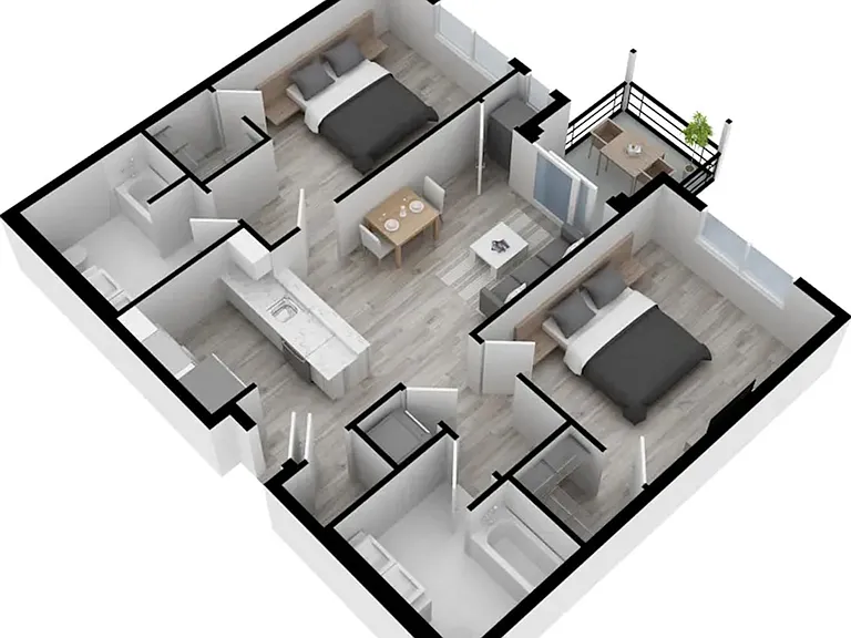 2 Bedroom Apartment | The Warrington Place 2 Bedroom Apartment | The Warrington Place