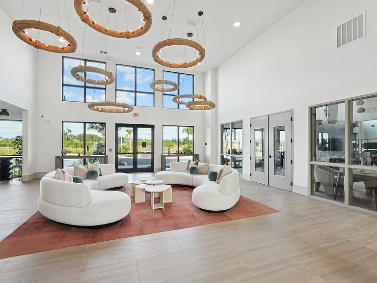 Clubhouse with Lounging Areas