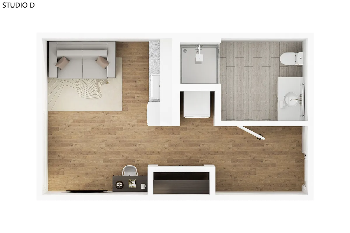 Floor plan Studio D