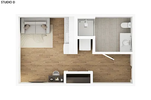 Floor plan Studio D