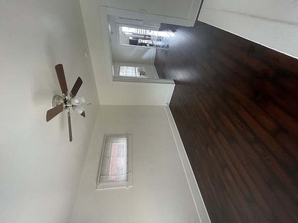 Hardwood floors and ceiling fan at The Villas Apartments in Pasadena, CA.
