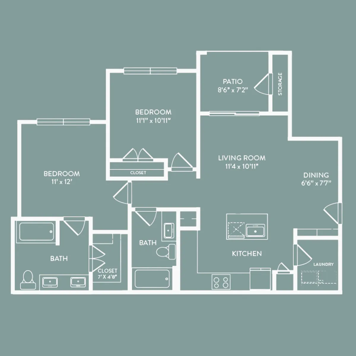 Floor plan B1 Bowie