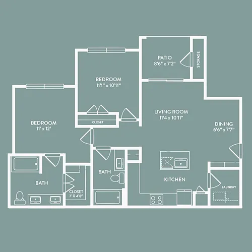 Floor plan B1 Bowie