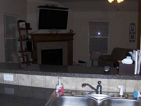 Kitchen view to living