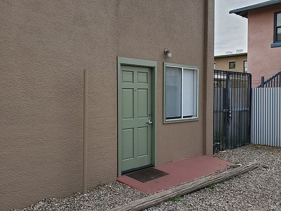 Front entry with side yard gate