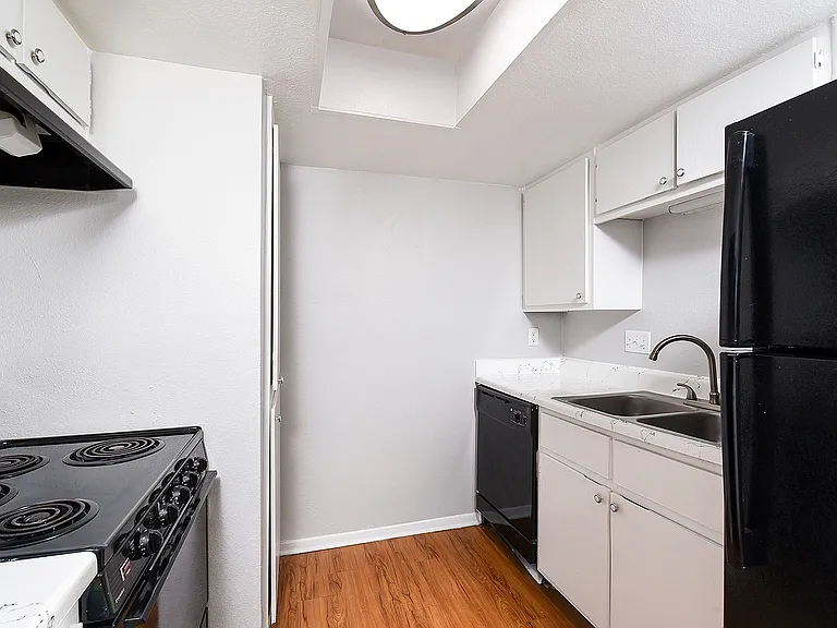 Kitchen with Black Appliances