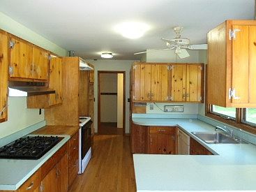 Kitchen with gas and electric