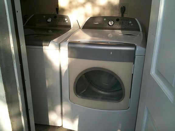 New washer and dryer in unit