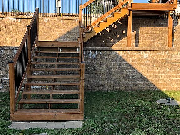 Stairs from parking