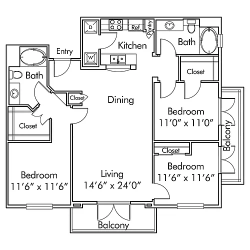 Floor plan F1
