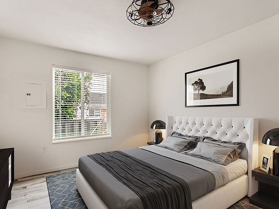 Each of three bedrooms comes with a bladeless fan for those warm summer nights and enough room for a King bed