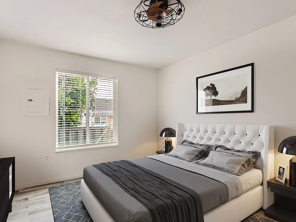 Each of three bedrooms comes with a bladeless fan for those warm summer nights and enough room for a King bed