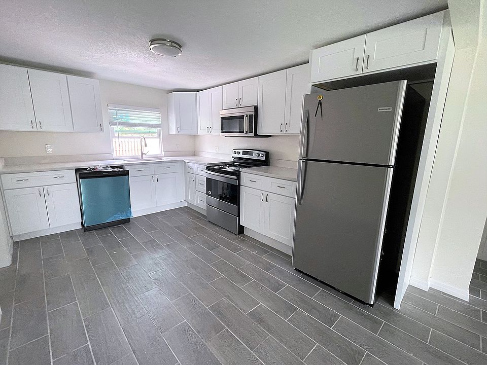 renovated kitchen with stainless appliances