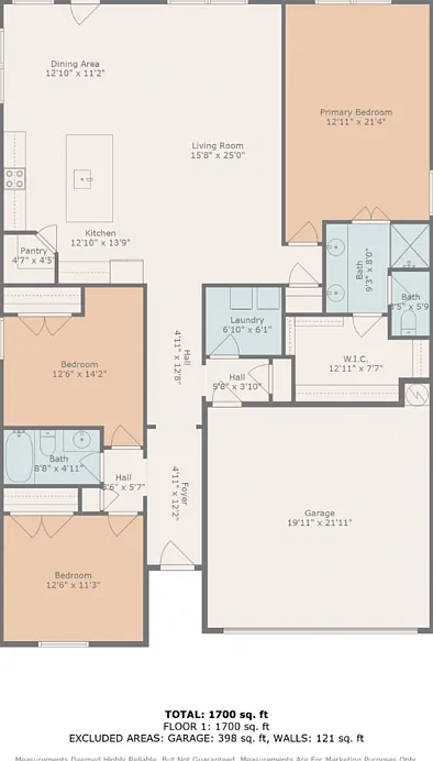 3 bed, 2.0 bath, 1805 sqft, $3,700 — Photo 4