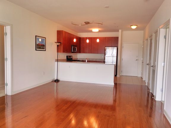 living area to kitchen