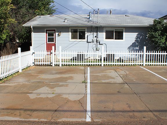 Two dedicated parking spaces behind the duplex