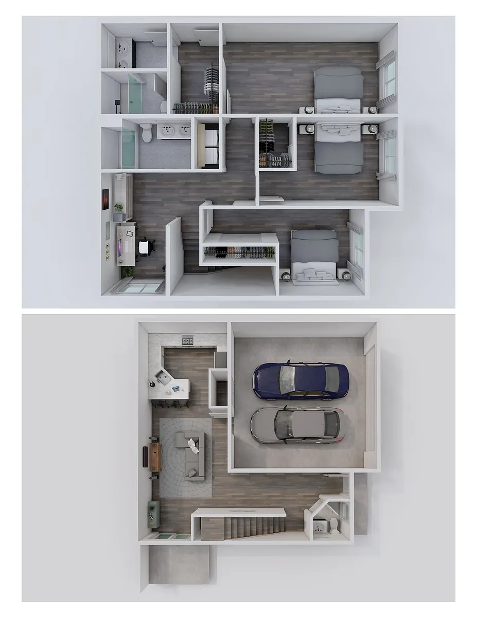 Floor plan 3 Bedroom Expanded