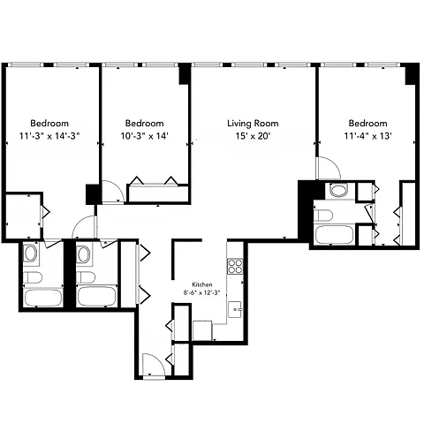 Floor plan 3bn04