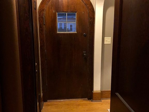 formal foyer leaded glass