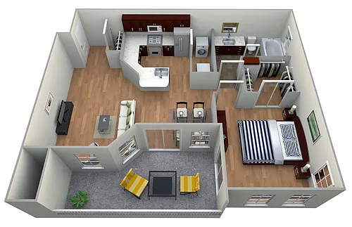 Floor plan 1A GARDENS