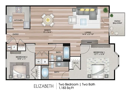 Floor plan Elizabeth