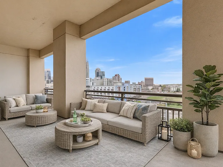 Virtually staged - City Views!