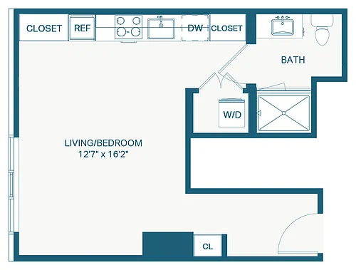 Floor plan Studio A21 Puget