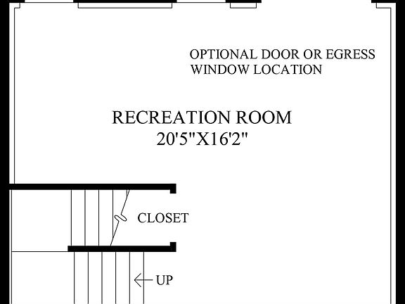 Optional Recreation Room