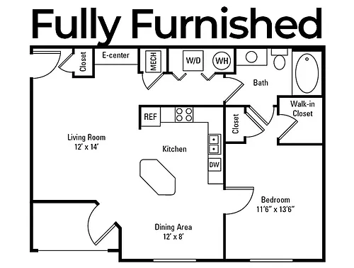 Floor plan Topiary FURNISHED
