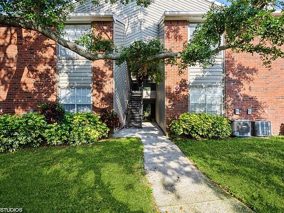 Path leading to unit from parking spot