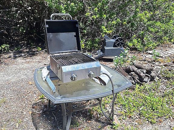 Grill backyard