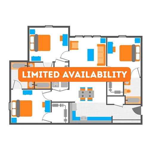 Floor plan 3BR/3BA