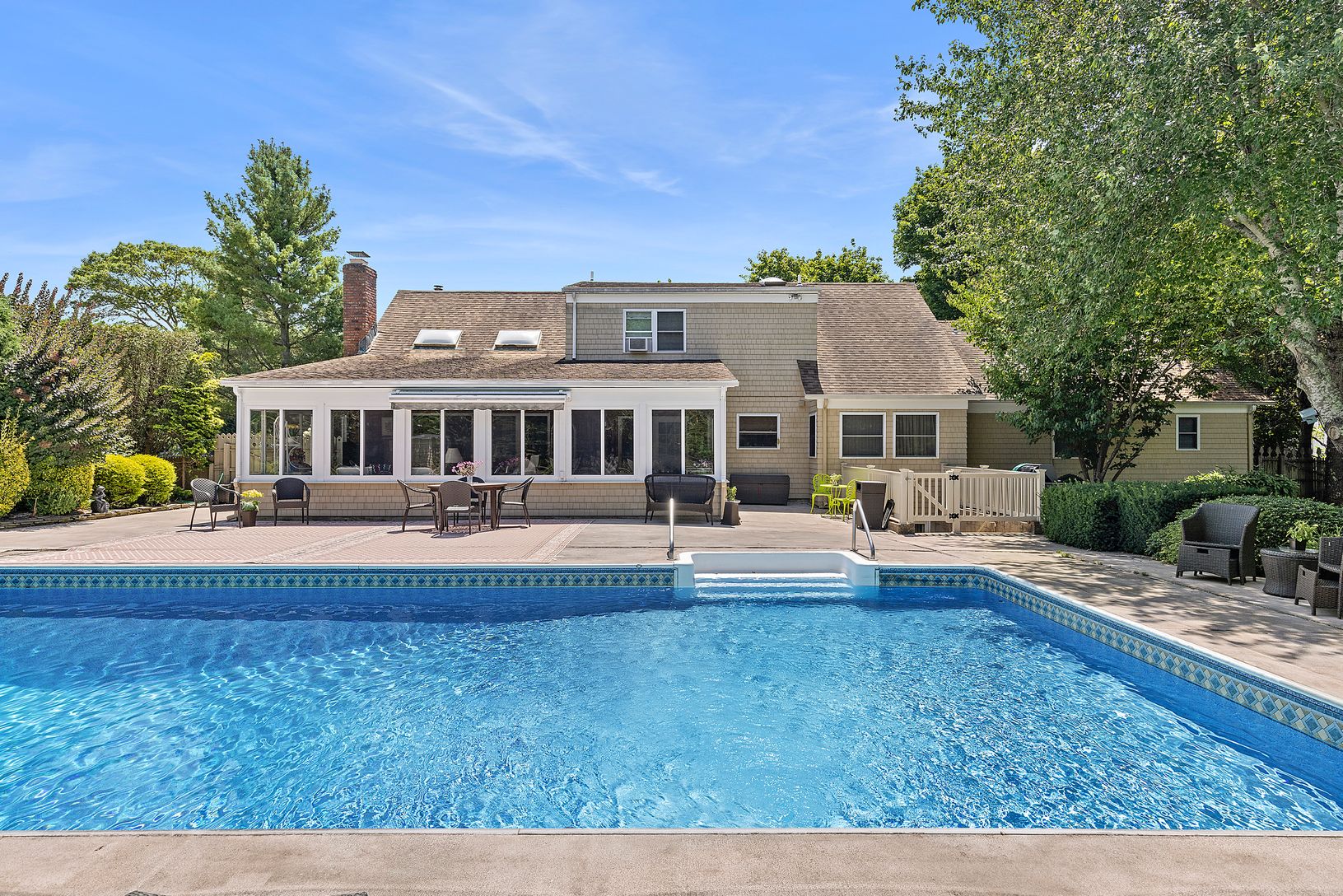 Pool and Rear Elevation