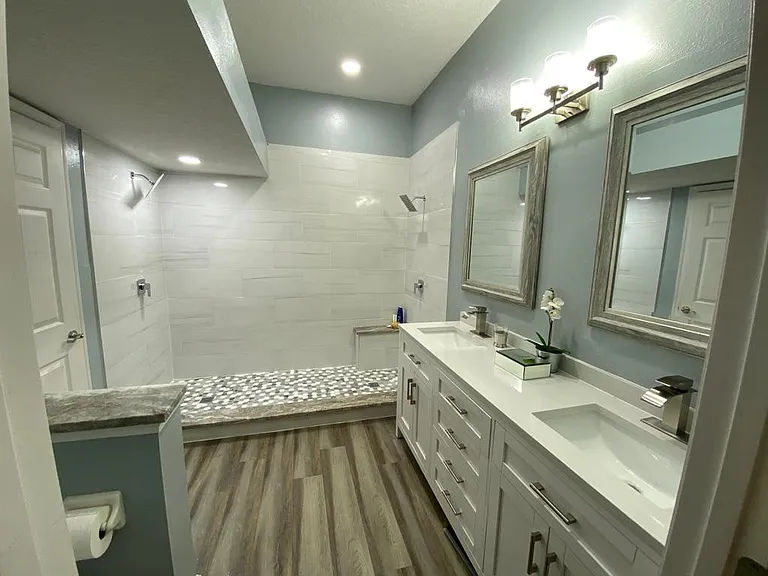Newly remodeled master bath