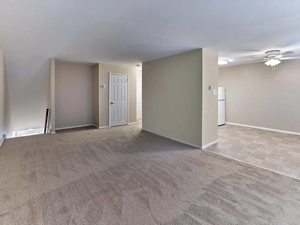 Open-concept living and dining space with flexible layout at Maple Terrace Apartments in Maple Shade, NJ