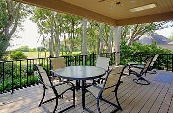 Large deck beach view