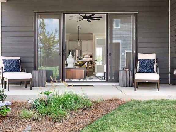 Mayes Hall Plan 4 Model Home Outdoor Living Space