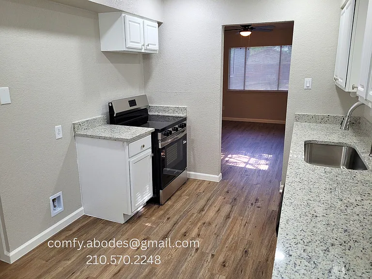 Fully remodeled kitchen with stainless steel appliances.